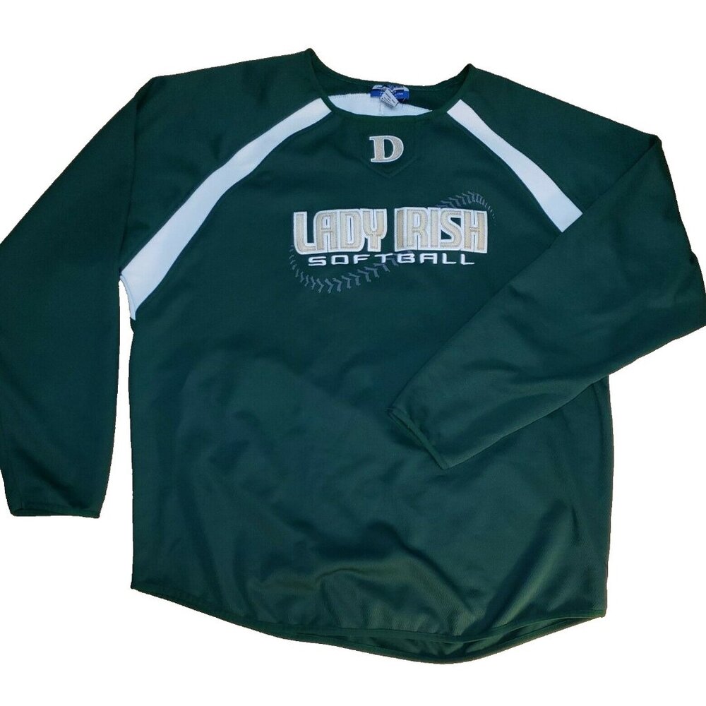 Catholic Lady Irish Softball Team Shirt Womens Sz 3X Green Jersey Walla Walla